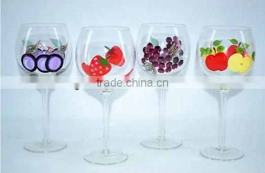 Clear Red wine glass cup