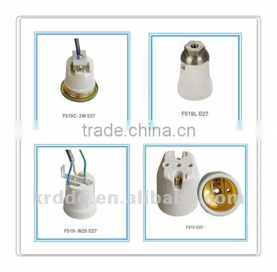 E27 porcelain lampholder with lama