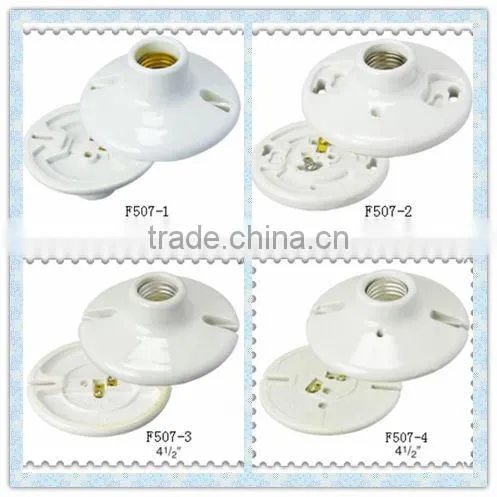 Factory outlet---E27 Edison screw ceramic lamp holder