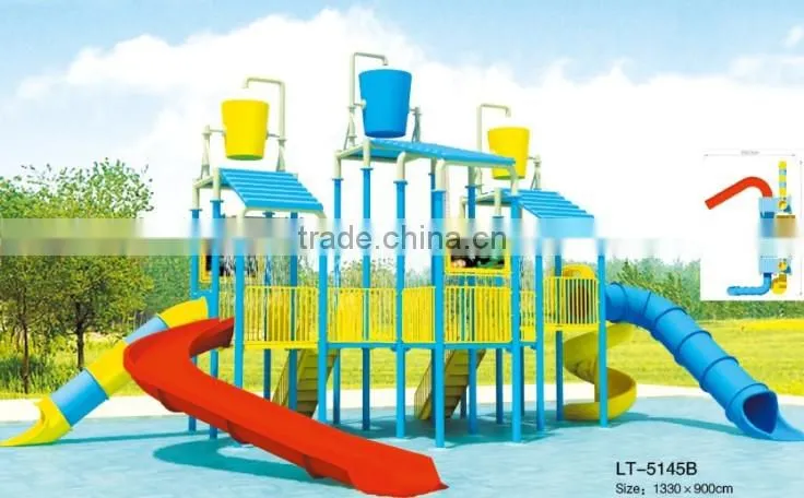 Outdoor water slide amusement park equipment water games for kids