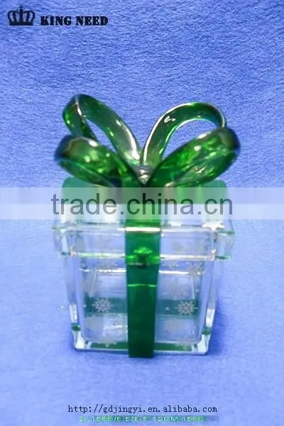 hot sale wholesale Christmas decoration transparent plastic box gift