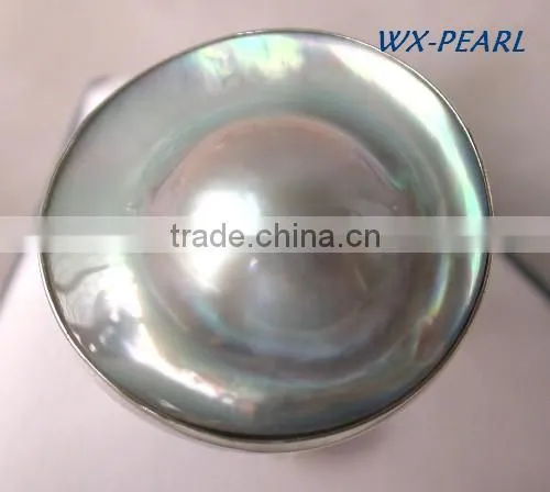 Pearl Lotus Leaf Pearl Ring Tahitian Pearl Ring