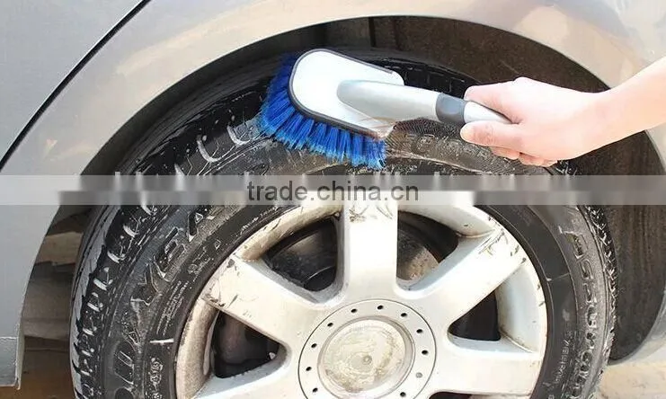 BSCI soft car wheel brush, hot selling plastic car cleaning brush