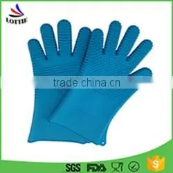 professional FDA Approved silicone oven gloves Heat Resistant Silicone BBQ Gloves /silicone mitts