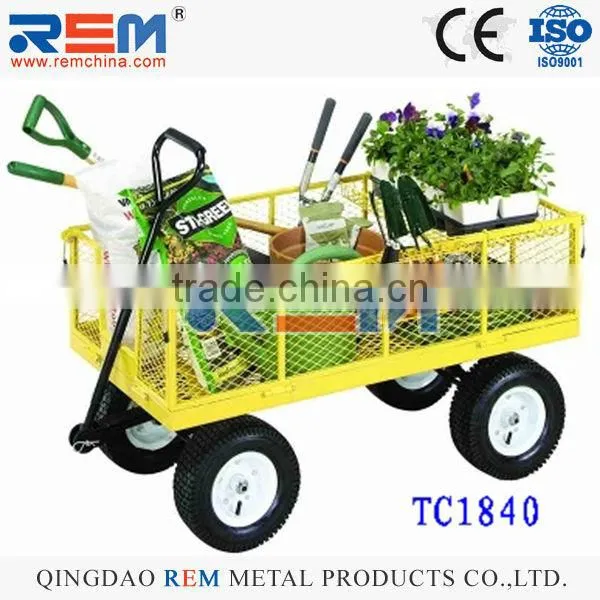 TOOL CART TC1840 GARDEN TOOLS FOUR13X5.00-6 PNEUMATIC WHEEL METAL PAN