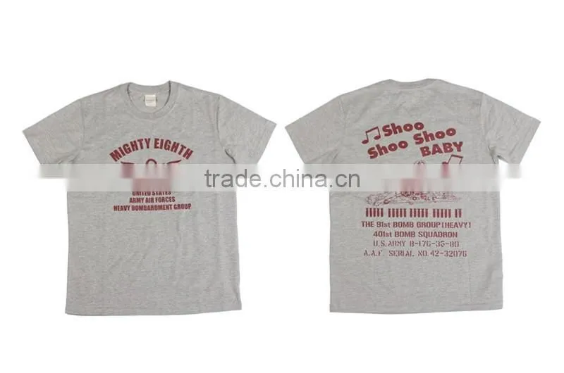Colorful short Sleeve O-neck Custom Plain T-shirt