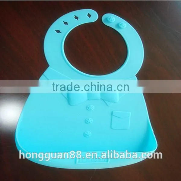 Collapsible Silicone Baby Bib Waterproof Bib Food Grade Bib