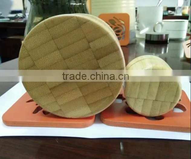 laser engraved bamboo cream jar