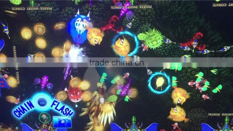 dianfu amusement with low price dragon king fishing game arcade 55 inch screen 8-player ocean monster fish hunter game machine