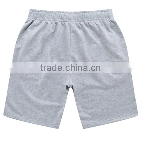 Custom high quality mens brand elastic waist sports pants gym short pants OEM China