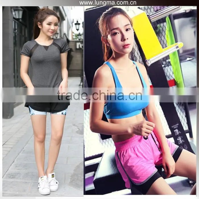 Custom Blank Slim Fiting Fitness Running Push Up Women Girls Sports Bra
