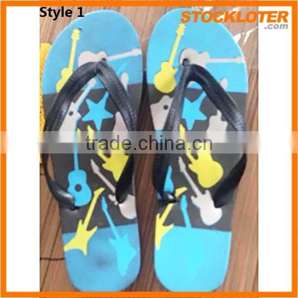 2016 Summer pvc flip flops sandals new design cheap rubber slipper stock lot