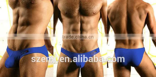 Wholesale mens sexy U convex pouch low waist lycra cotton boxer brief