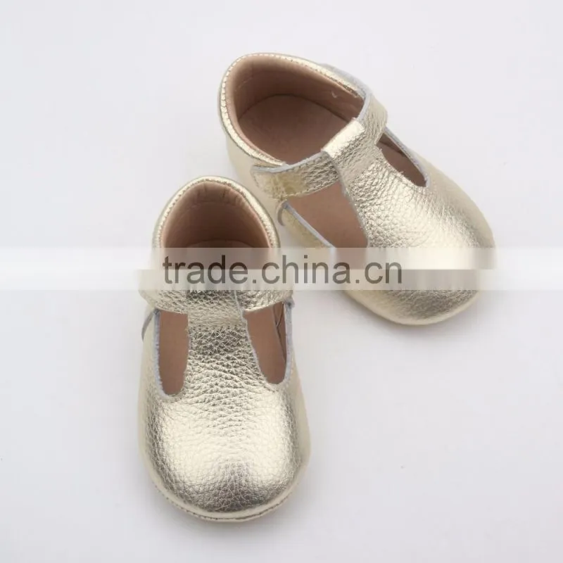 Kids baby dresses party girls t-bar shoes