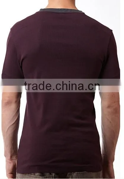 Mens cotton short sleeve slim t-shirt H201420
