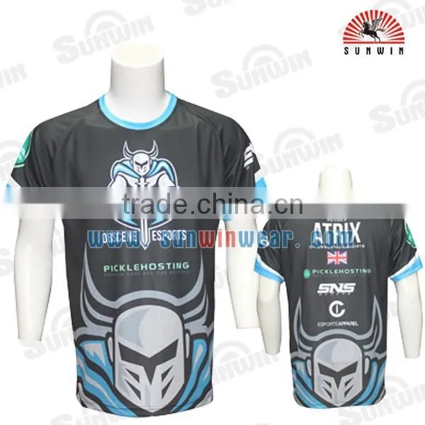 Bulk shortsleeve gaming jersey,polyester game sportwear jersey