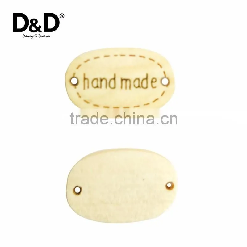 D&D 18PCs/Set 1.1cm*1.8cm Wooden Buttons Oval Handmade Carved Decorative Buttons Sewing Scrapbooking Crafts Made for You