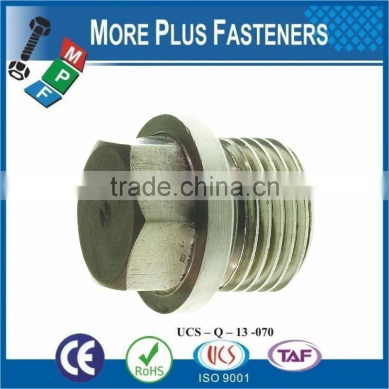 Made in Taiwan Hexagon Head Pipe Plugs DIN 910