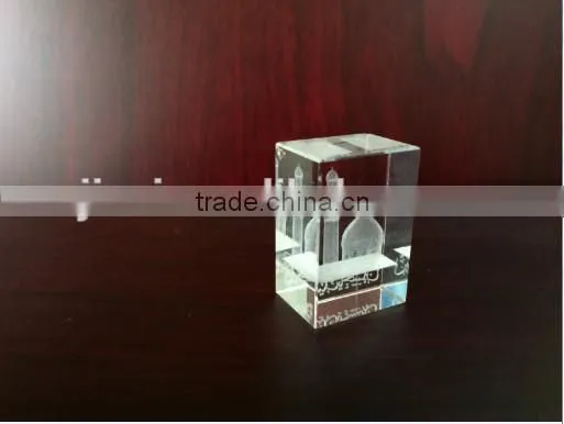 K9 Crystal Laser Engraving Communion Souvenirs, Crystal Block Engraving For Religions Gifts