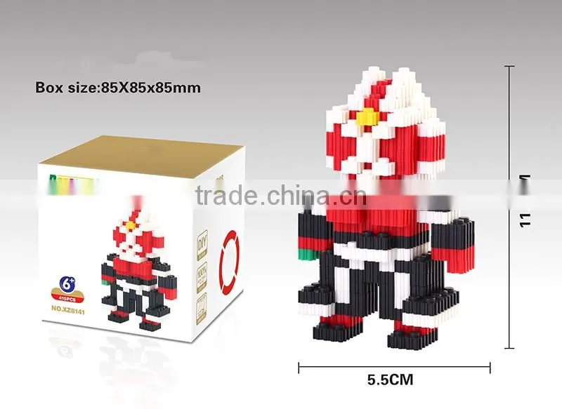 Hot Sale 3D Cartoon Figure Mode Mini Diamond Building Blocks Toys for Childrens Intelligence Development