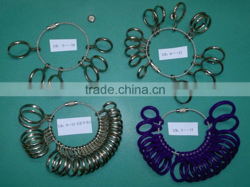 Plastic Ring Sizer Tool, Alloy Ring Gauge, Metal Finger Sizer Measure Finger Sizes US Sizes Ring Gauge, Jewelry Sizing Tool Set