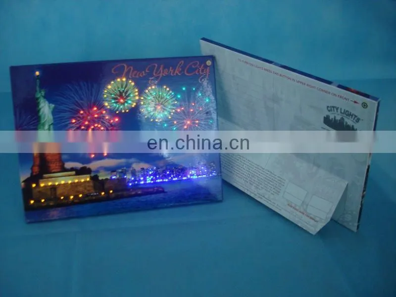 Newly Design Custom LED Lighting Up Paper Photo Frame of Beautiful city pictures