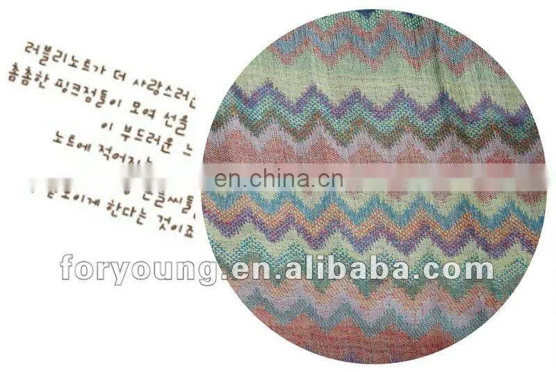 multi colored zigzag pashmina shawls stoles