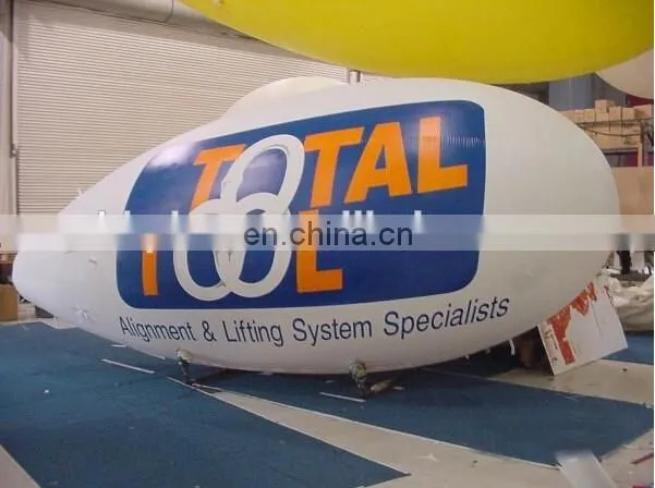 4m long inflatable blimp airship/inflatable zeppelin helium balloon for advertising