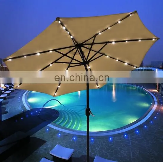 Party umbrella with led/Ourdoor umbrella with led/garden umbrella