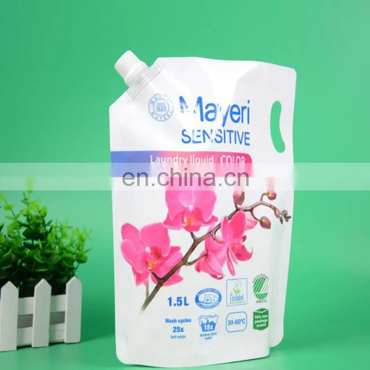 Squeeze refillable plastic packaging food pouch /Reusable spout pouch food bag