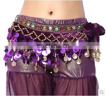 Egyptian style sequins shiny women Belly dance hip scarf belts Y-2041#