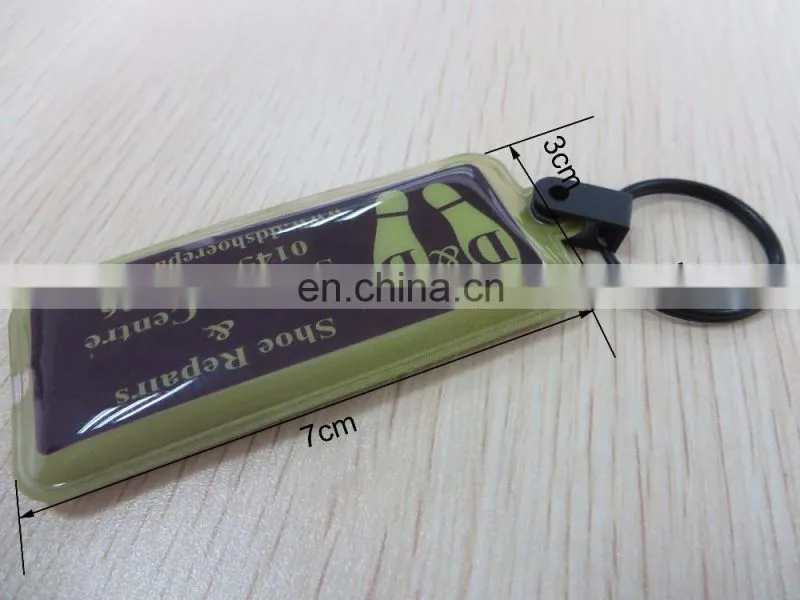 2016 new design led light strip holder keychain with two sides logo
