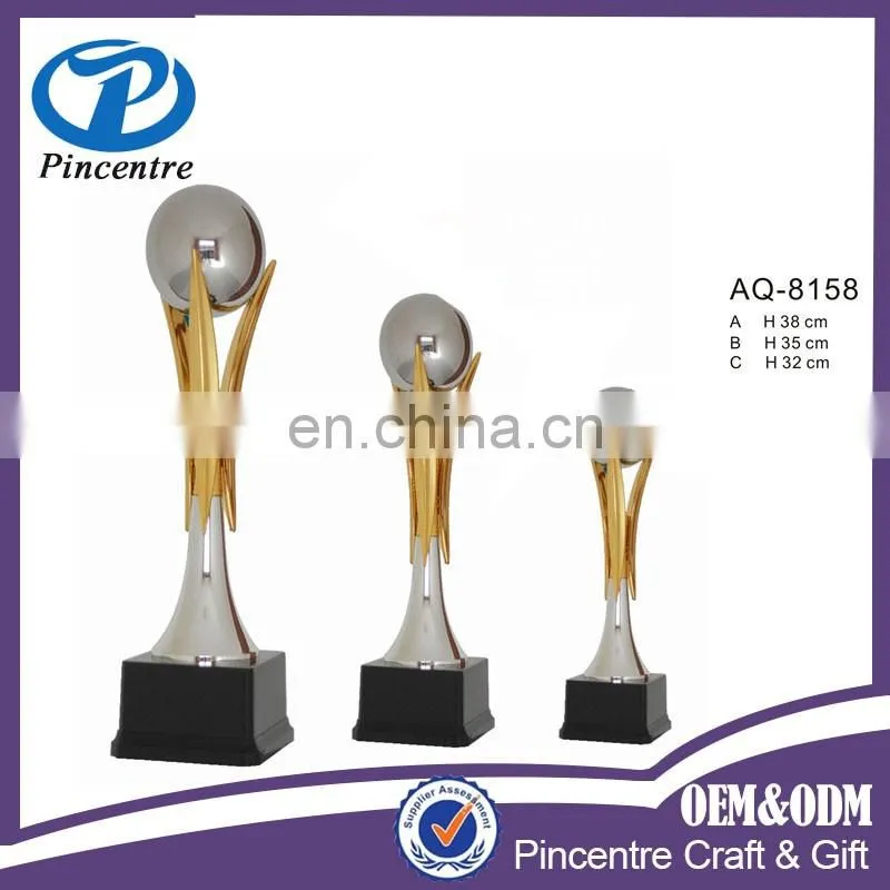 wholesale custom electroplating soccer awards metal football sport trophy made in china