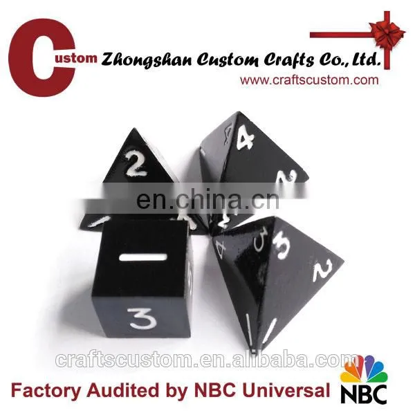 Custom RPG dice set in soft color 20 face dice