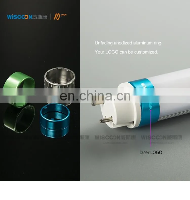 Dimming T8 led tube 4ft 3000K-7000k 100-170lm/w