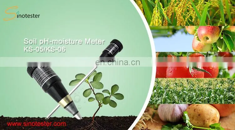 Portable Digital Soil pH Meter with long probe
