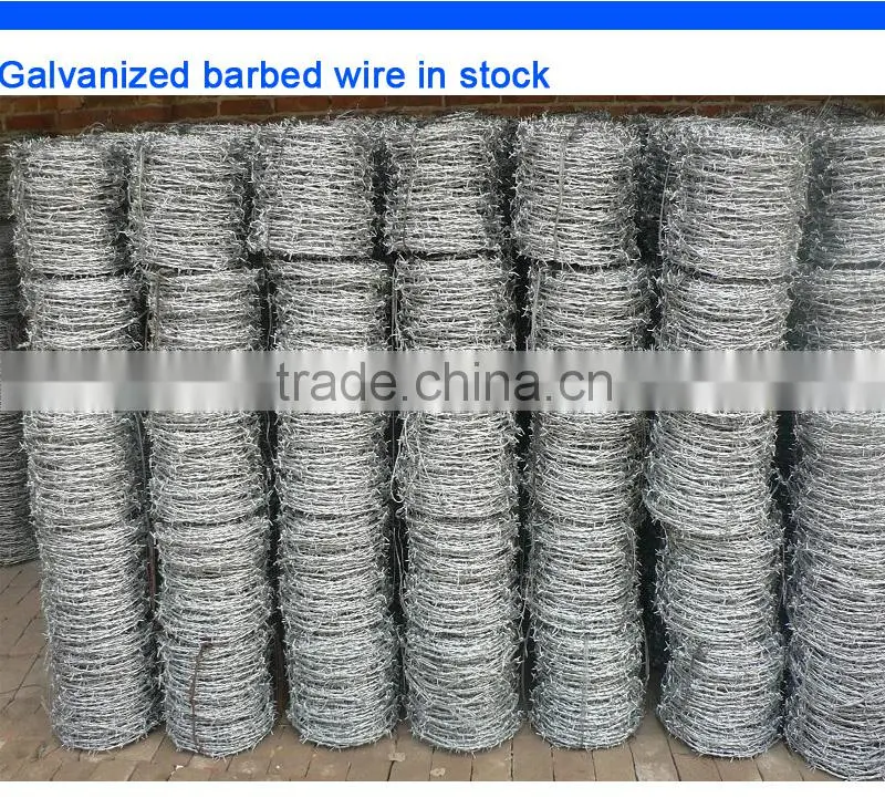 safety reliable quality hot dipped galvanized barbed wire