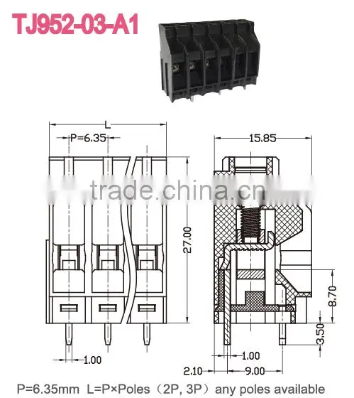 PCB screw terminal blocks