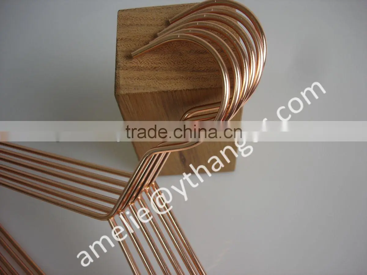 nice stainless rose gold shirt hanger material metal hanger