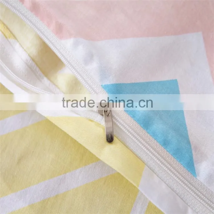 Professional manufacture 40s bedding set 128*68 pigment printing cotton flat sheet sets whole home comforter sets