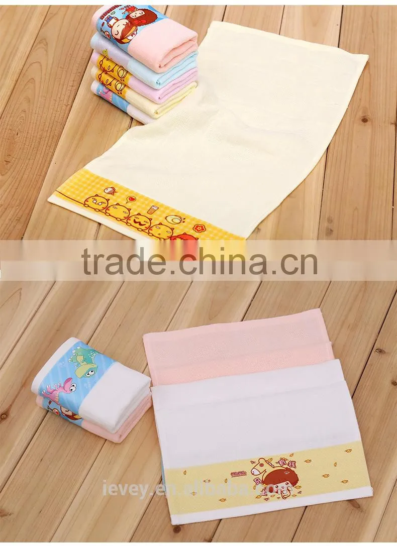 100%Cotton Reactive printed custom printed labels kids towel best selling products on alibaba