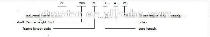 Y2 series ac induction water pump motor
