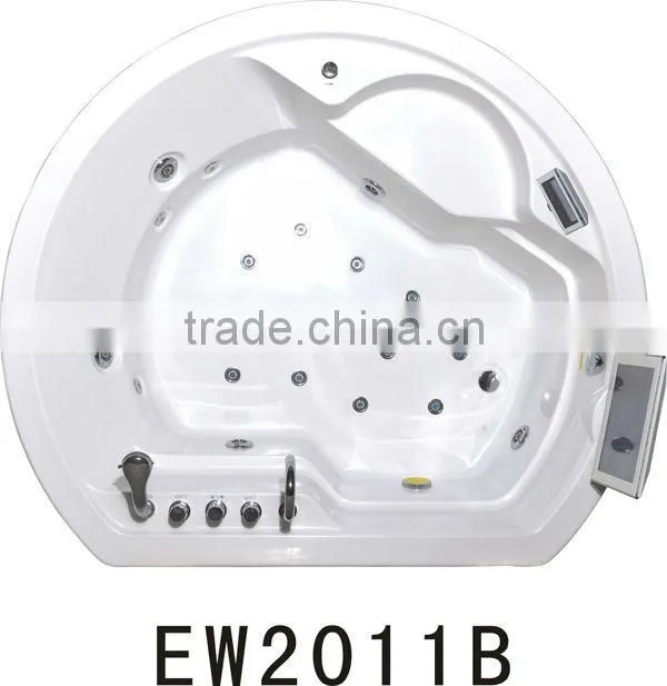 2013 Acrylic Corner Spa Tub with Wooden Apron