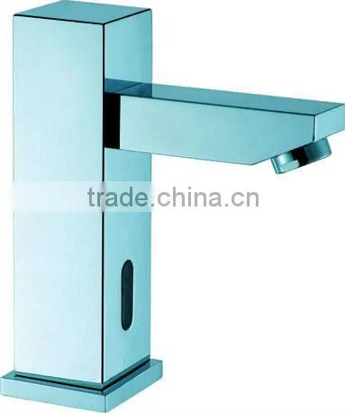 Nicor C-03A Two Functions Brass Deck Mounted Polished Chrome Bathroom Tall Automatic Sensor Faucet