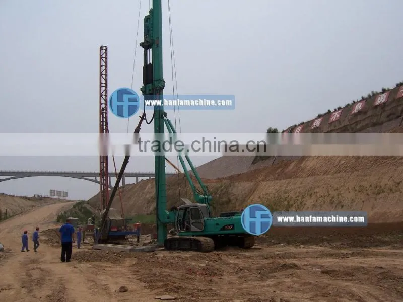 HF-YD7 full hydraulic hammer , concrete pile driver,hammer piling rig