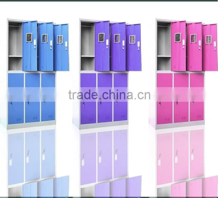 Steel Material Office Furniture Locker Cold Rolled Steel Lockers For Changing Room General Use Steel Staff Locker