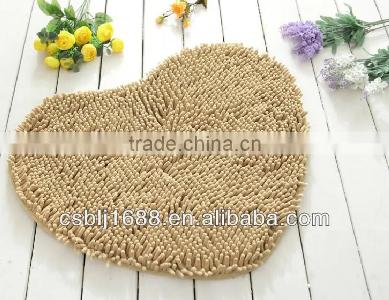 2016 most populars chenille shaggy and anti-slip bath foot mats
