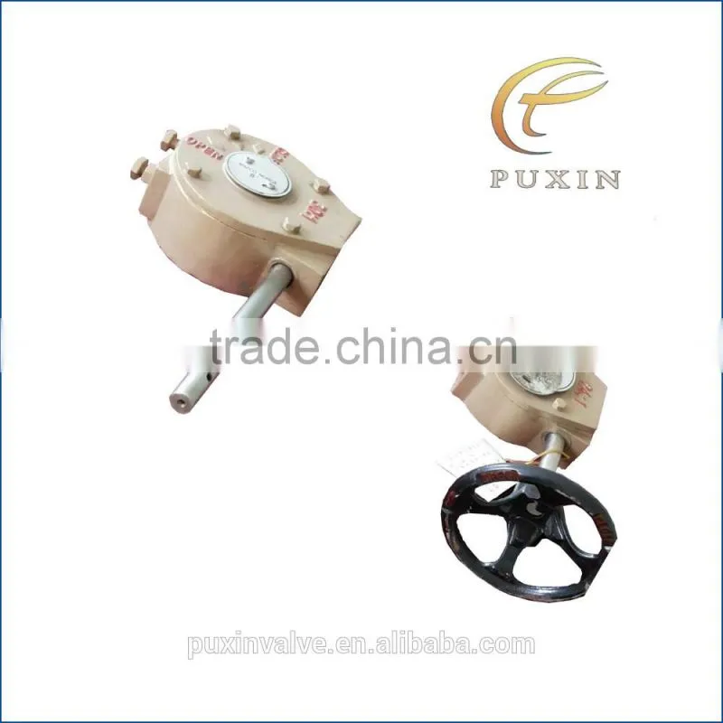 ball valve with long manual handle mill gearbox