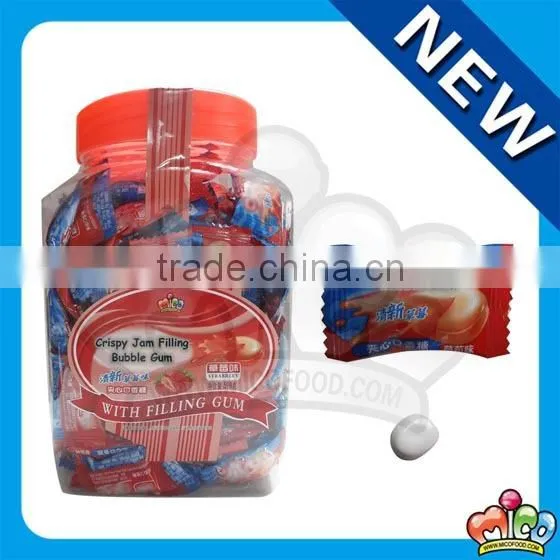 fruit center filling bubble gum