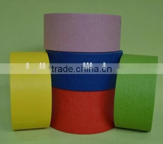 single sided cloth masking tape , heat resistant crepe paper MASKING TAPE